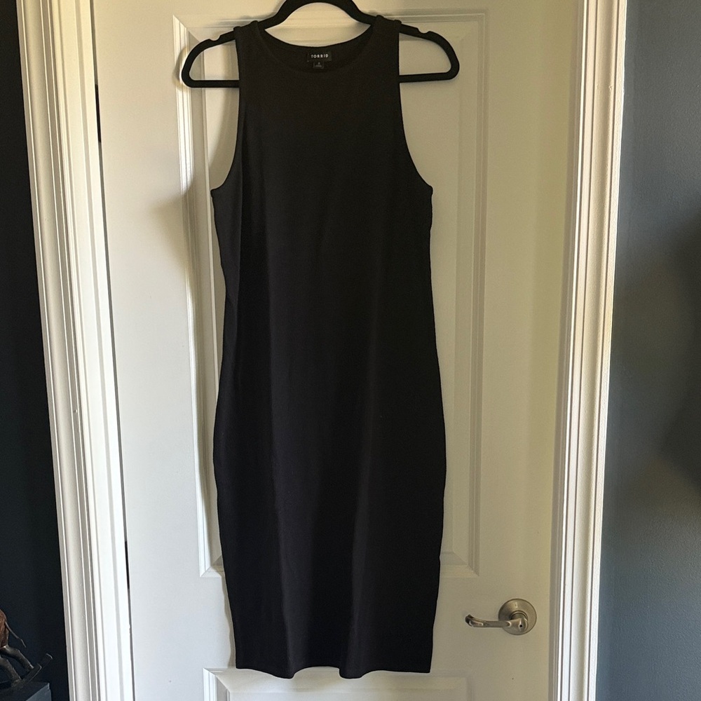 Torrid Black Sleeveless Midi Dress